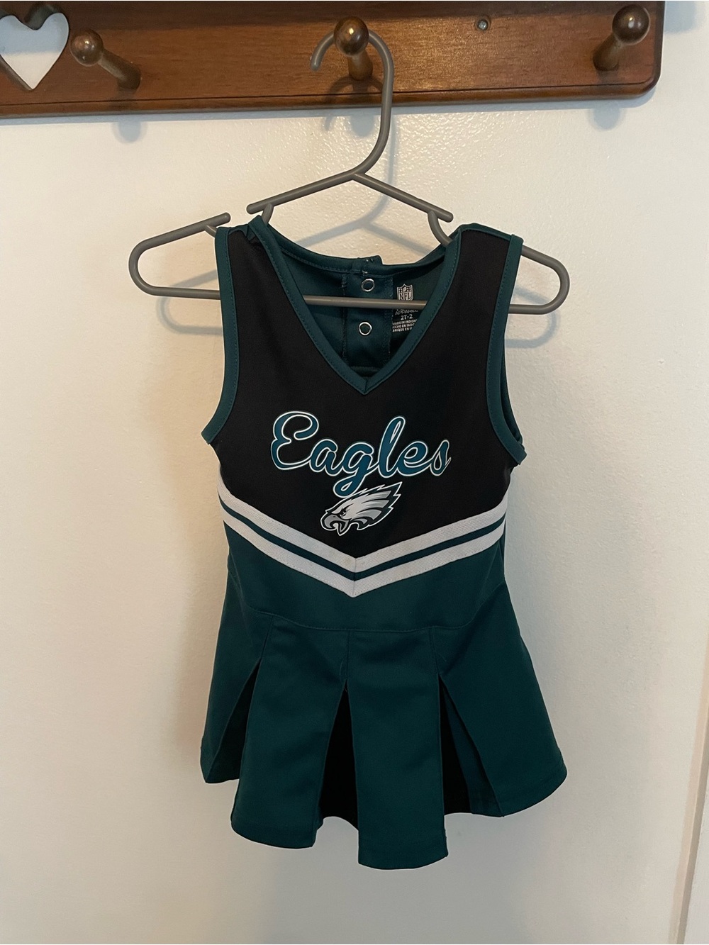 NFL Team Apparel Youth Cheer Dress - Teal & Black